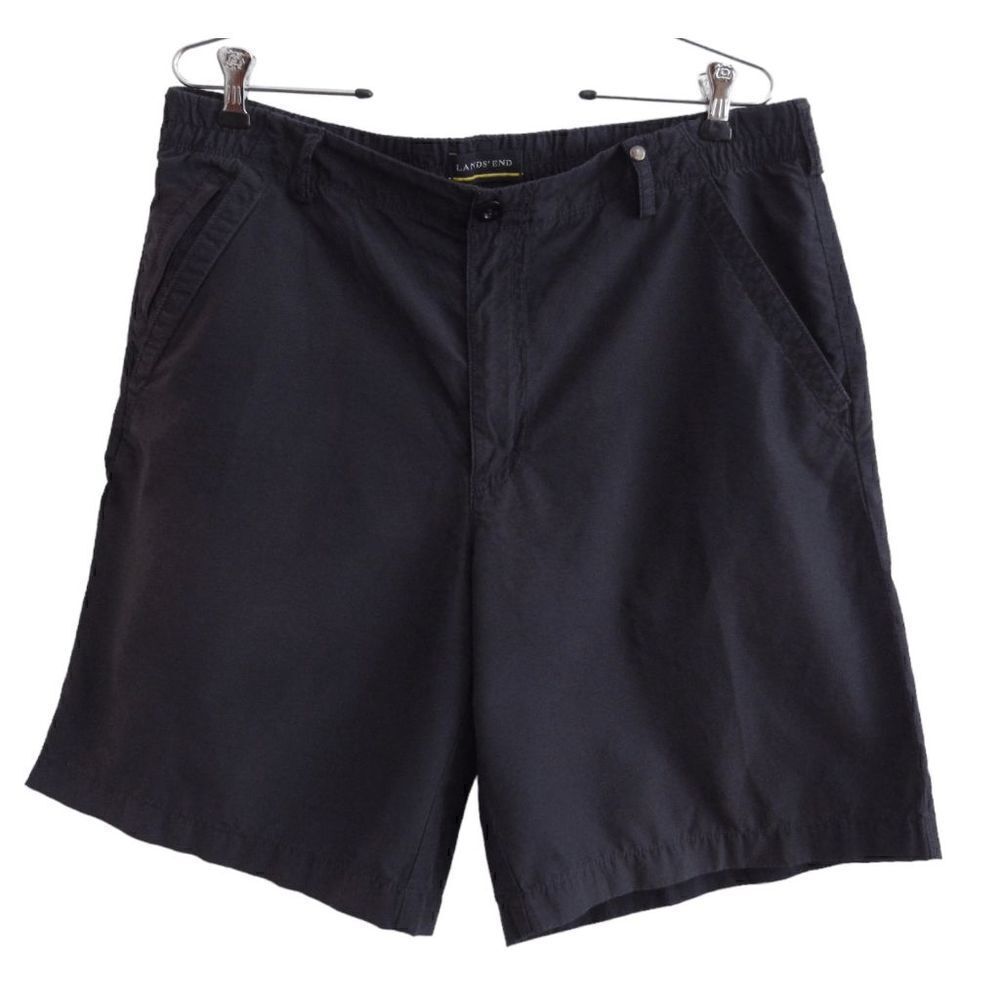 Lands' End Men's Navy Blue Swim Hybrid Quick Dry Shorts Sz 34